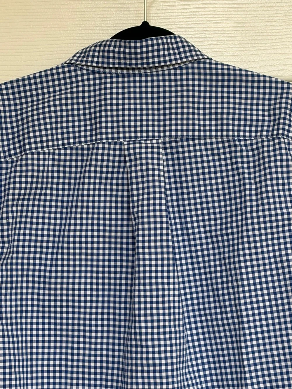 Ralph Lauren Boys M Cotton Poplin Shirt Blue White Gingham Button Down Preppy
